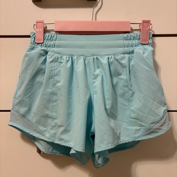 Lululemon Hotty Hot Shorts Long 4" Hydra Blue - Picture 3 of 9